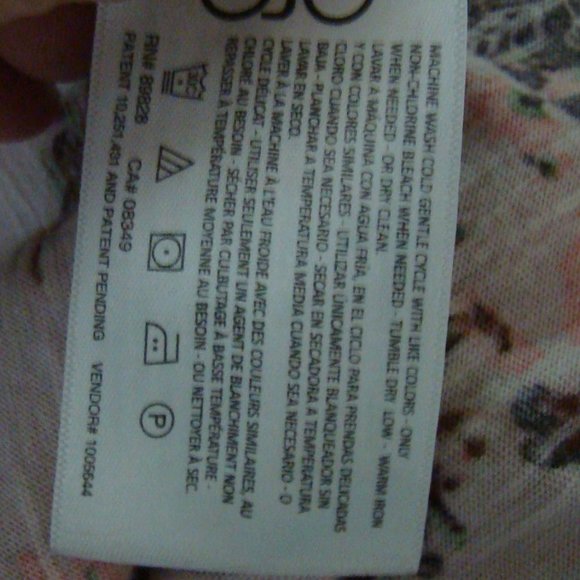 VINTAGE AMERICA Embroidered Pink & Plum Floral Peasant Top Women's Medium - Picture 13 of 14